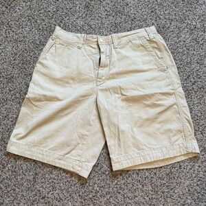 Ralph Lauren Polo Men Chino Shorts Sz 32 Khaki Beige Twill Casual Classic Fit 30
